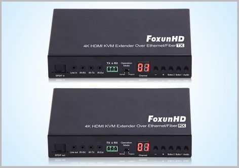 工业级 ​​​​HDMI 4k@60Hz 网线/光纤延长器 EX57 