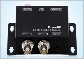 SDI-201 2x1 SDI Switch &Repeater with Re-clocking Function